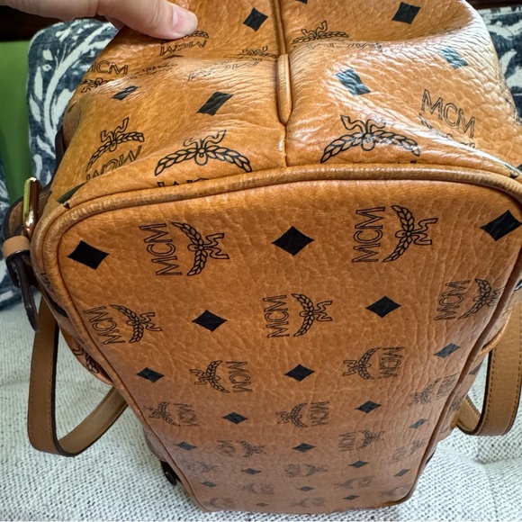 MCM Cognac Visetos Tote - Picture 4 of 12
